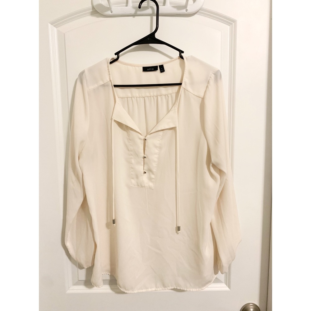 Half button up blouse